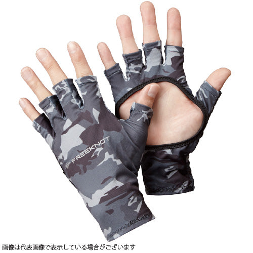 Hayabusa Freeknot Y4164-F-91 HYOON Stretch Palmless Glove Free Grey Camo