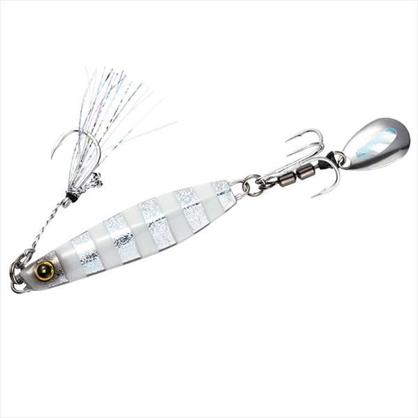 FINA Metal Jig FS417 Jack Eye Makimaki 20g 9 Silver Blue Luminous Zebra