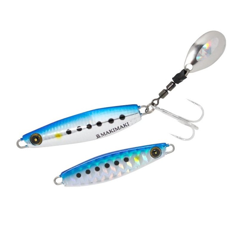 Hayabusa (FINA) FS434 Jack Eye Bean Roll 7g 1 Chameleon Blue Sardine