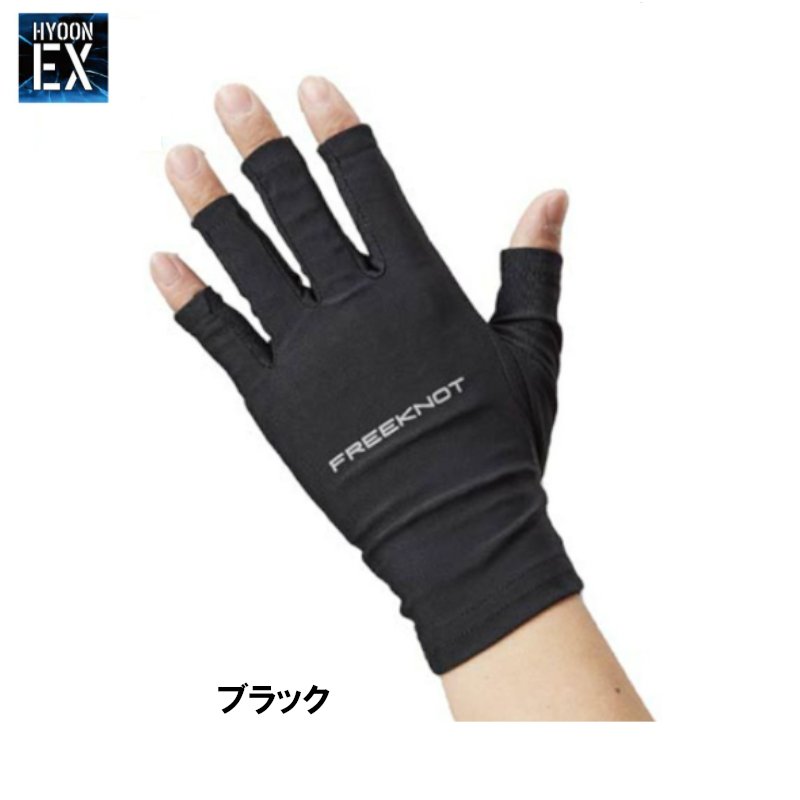 Freeknot Gloves Y4170 HYOON EX Gloves 90.Black F