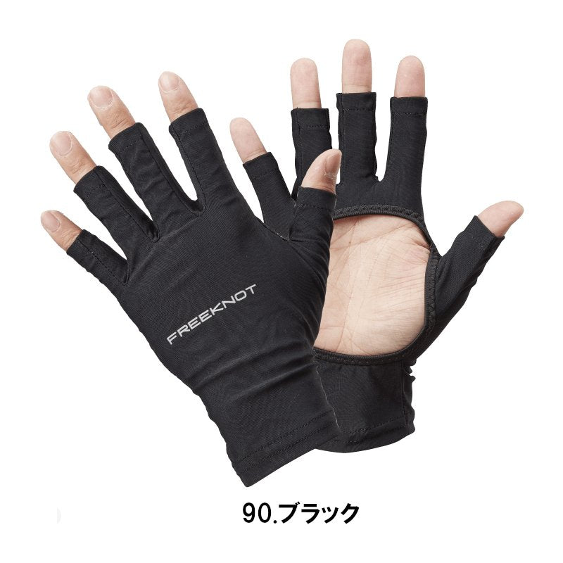 Freeknot Gloves Y4171 HYOON EX Hand Gloves 90.Black F