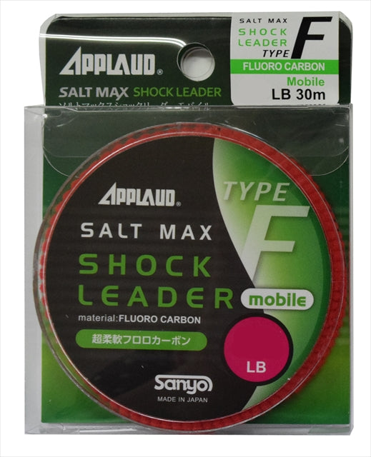 Sanyo Nylon Salt Max Shock Leader Mobile F 30m 12LB