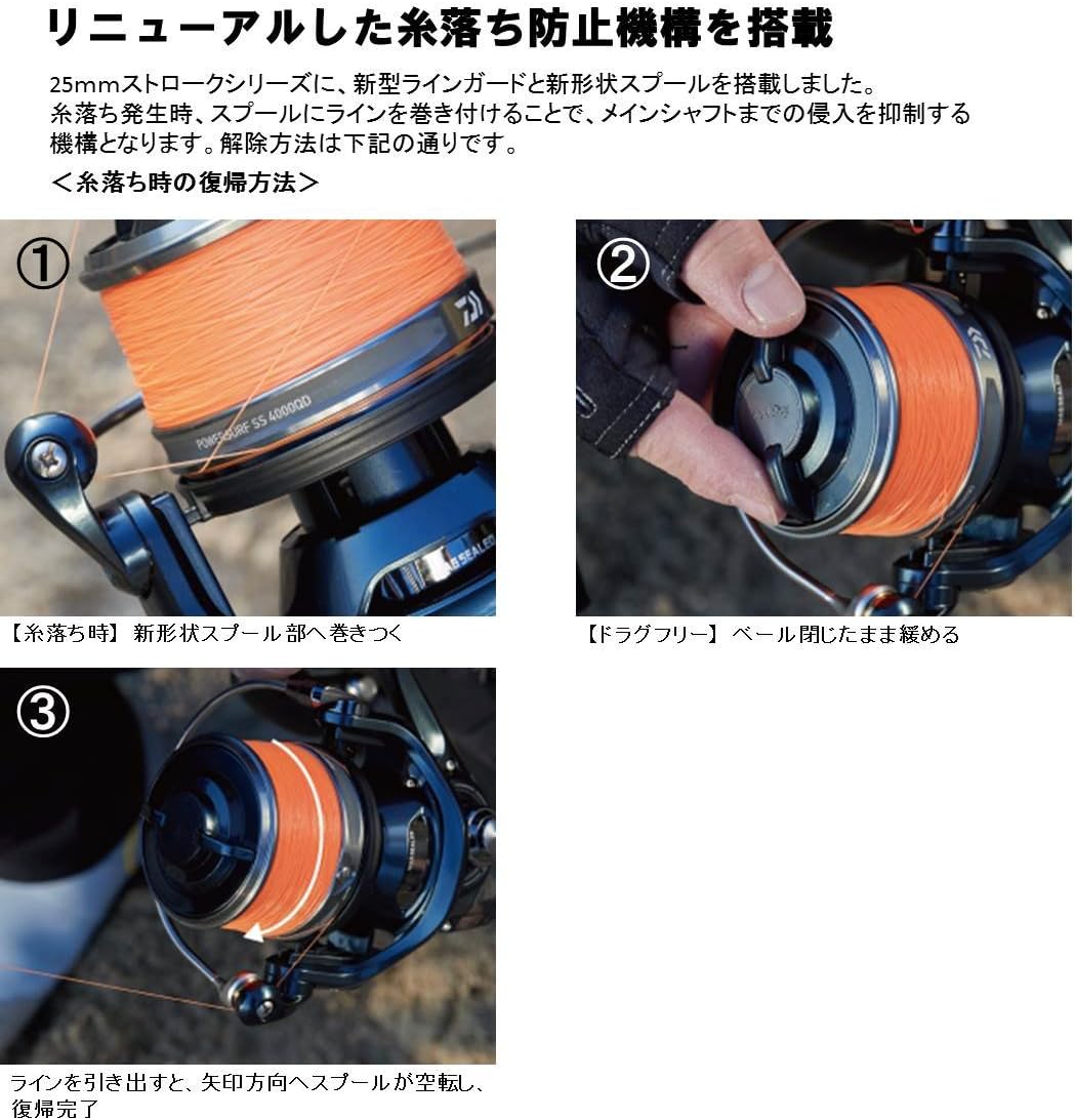 DAIWA Reel 18 Power Surf SS 4000QD (Spinning)