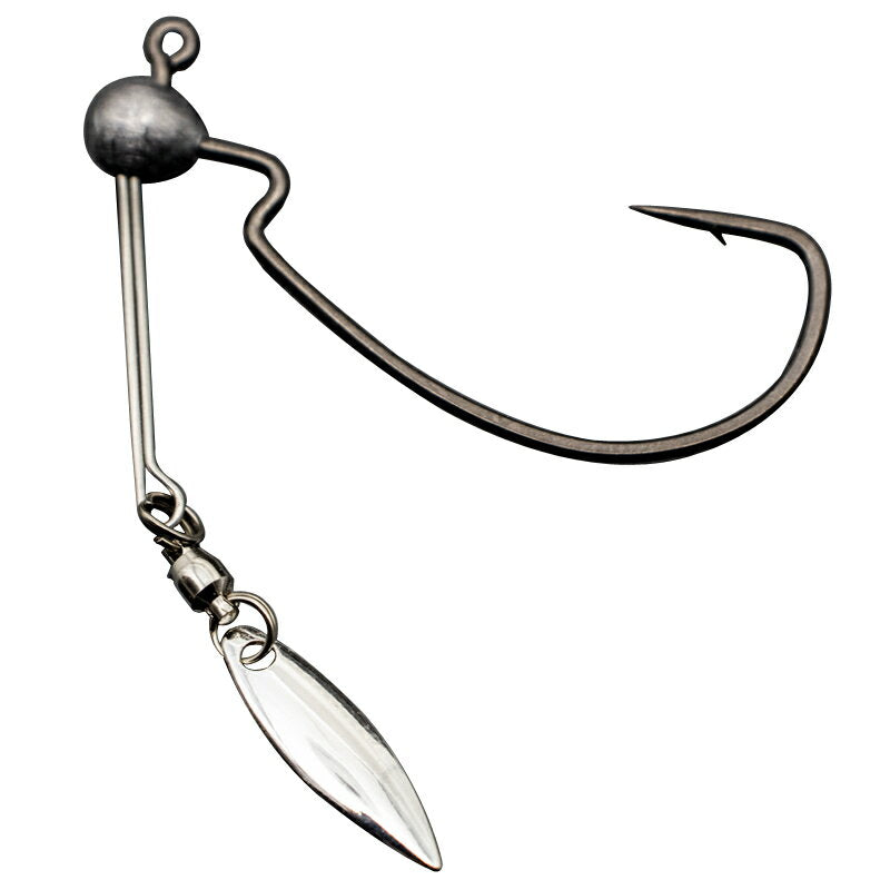 G-CLACK Jig Head Cone Head Stealth Blade #1/0 1/16oz (Silver)