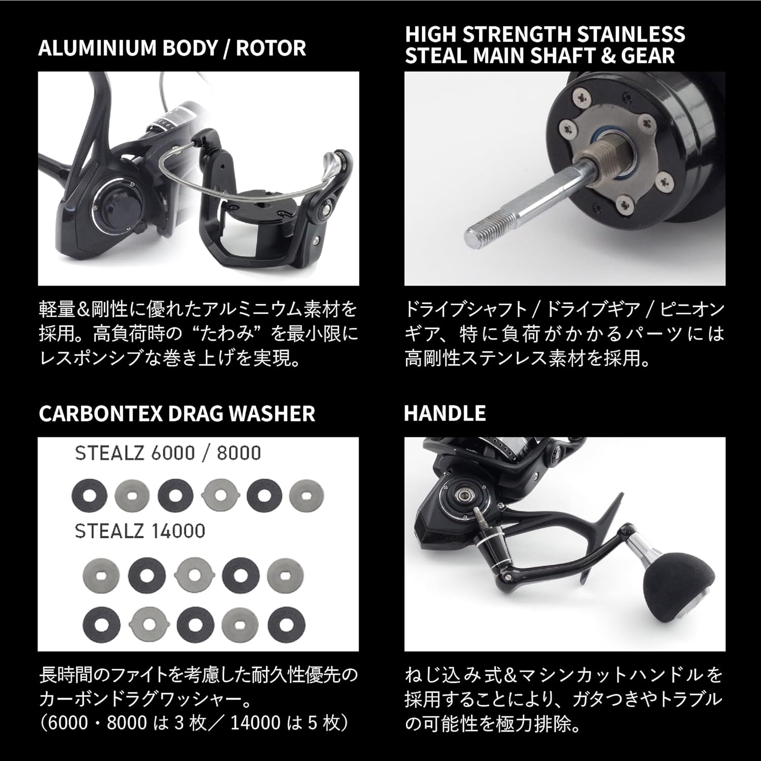 Tailwalk Spinning Reel Stealth 14000