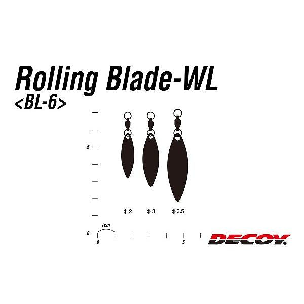 DECOY BL-6G Rolling Blade WL (Willow Leaf) Gold #3.5