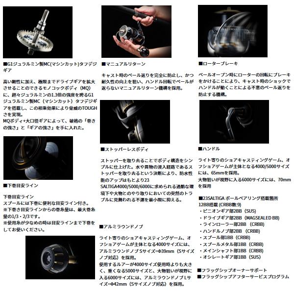 DAIWA Spinning Reel 23 Saltiga 5000-H