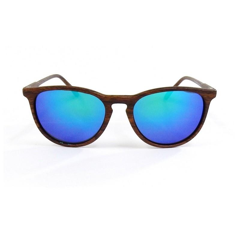 DANG SHADES FENTON Frame Wood Lens Green Mirror Polarized