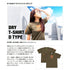 EVERGREEN B-TRUE Dry T-shirt D type Army Green S