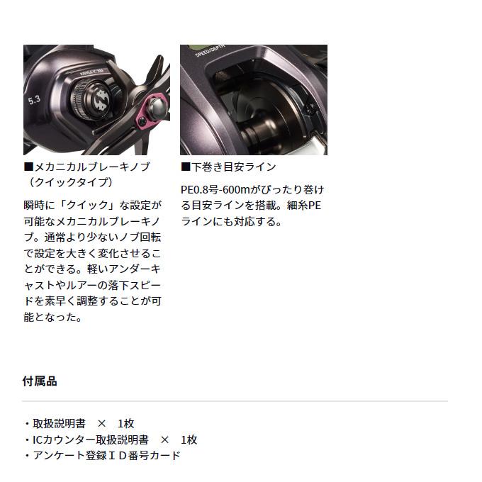 DAIWA Baitcasting Reel 24 Kouga IC 200P (Right)