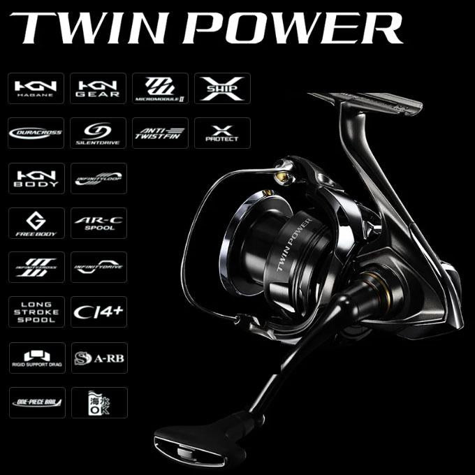 SHIMANO Spinning Reel 24 Twin Power 3000MHG