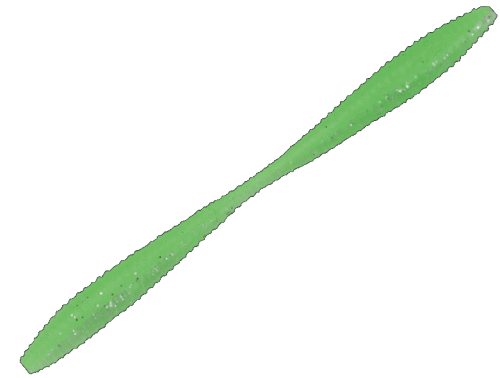 Gan Craft Worm Horse Mackerel Suction 2.4 inch #12 Night Lime