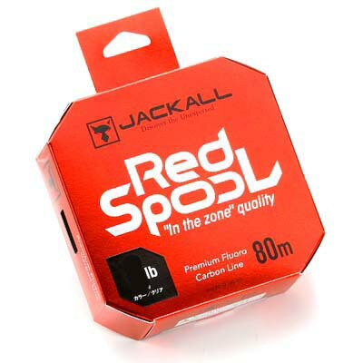 Jackall Line Red Spool 10lb 80m Fluorocarbon Line