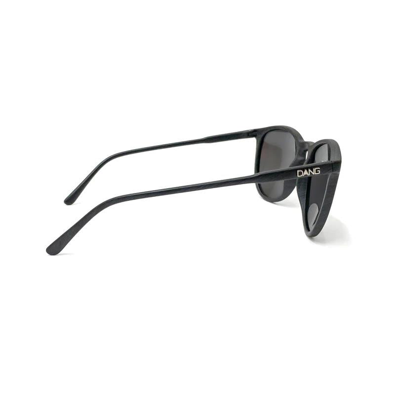 DANG SHADES Dan Shady's Polarized Glasses FENTION Dark Black Wood Matte x Chrome Mirror