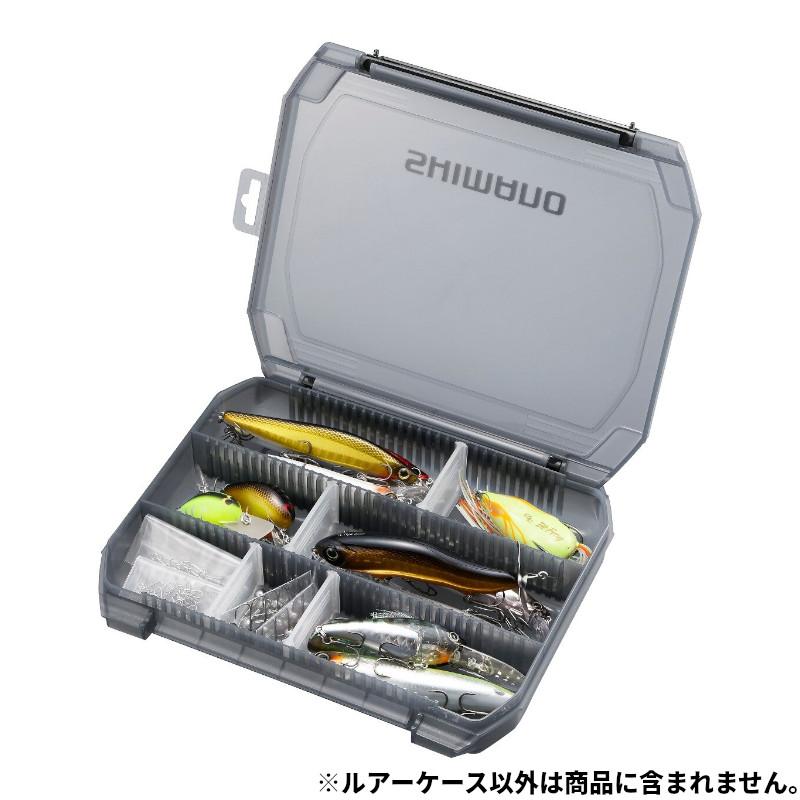 SHIMANO Lure Case CS-222X Lure Case Wide (6 Divider Type) Smoke