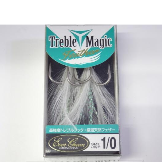 EVERGREEN Treble Magic Feather #1/0 White