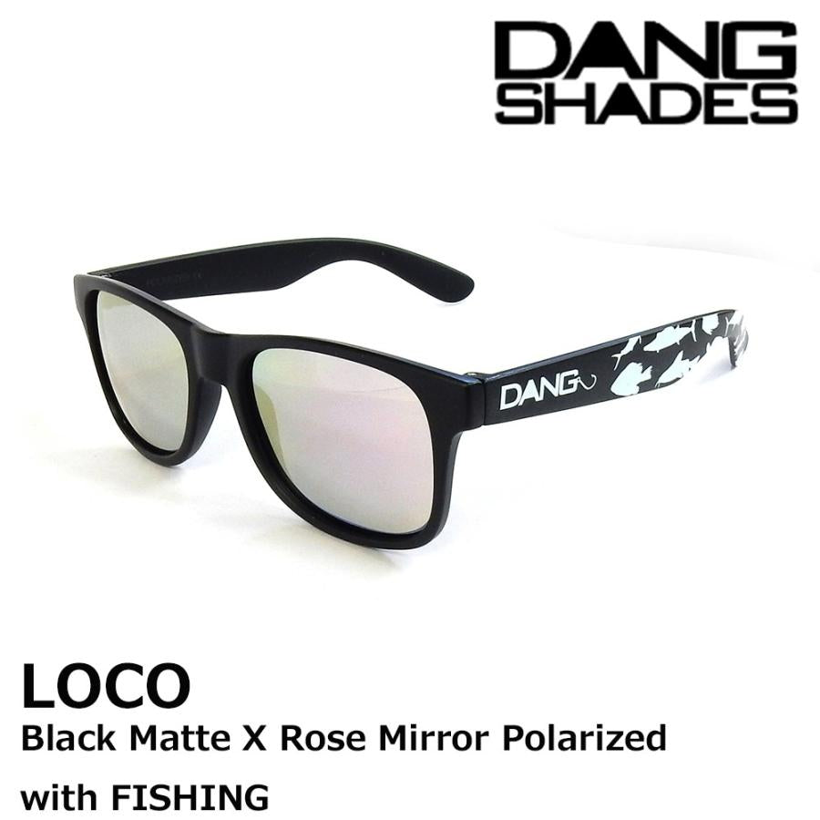 DANG SHADES LOCO BK MatteXRose M (mirror) polarized sunglasses