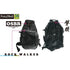 Owner Tackle Bag Gekitou Tough Climb Bag 65L Ash Black