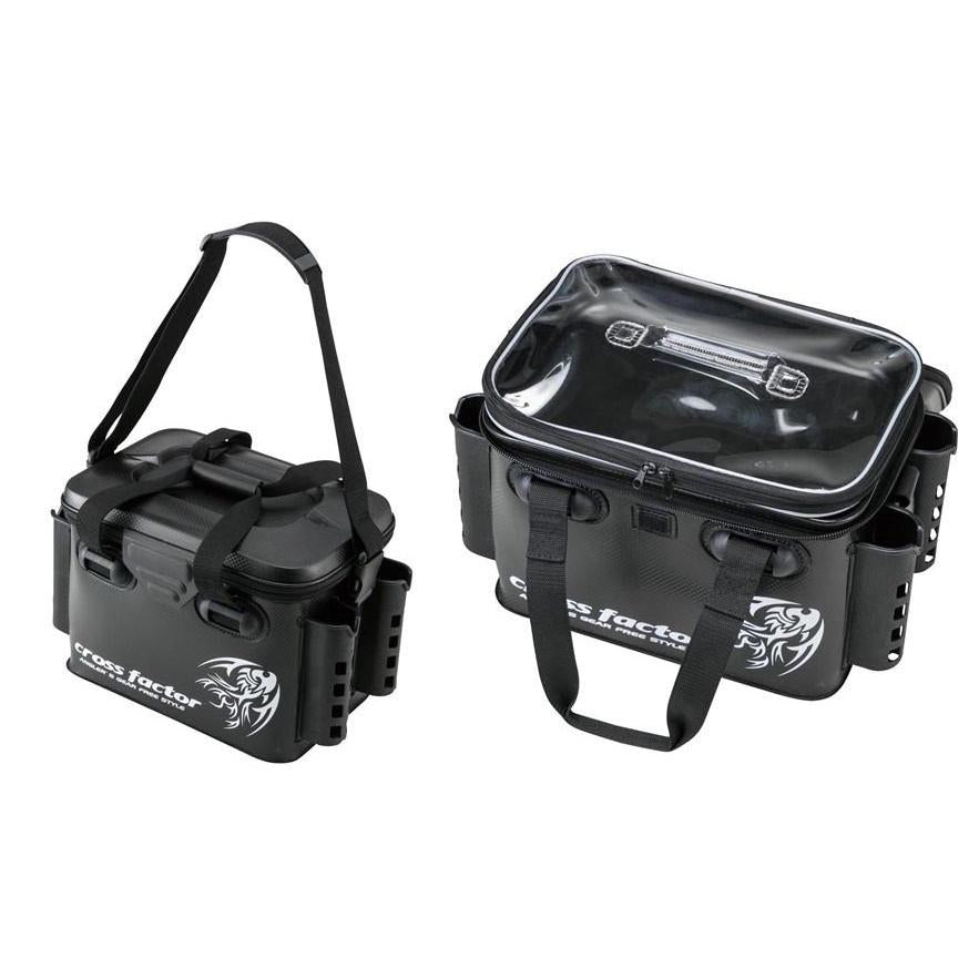 Cross Factor AEK905 Tackle Bag with Rod Stand 36cm Black