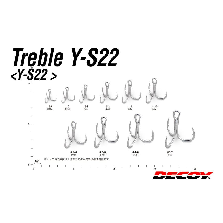 DECOY Triple Hook DECOY Treble Y-S22 #2/0