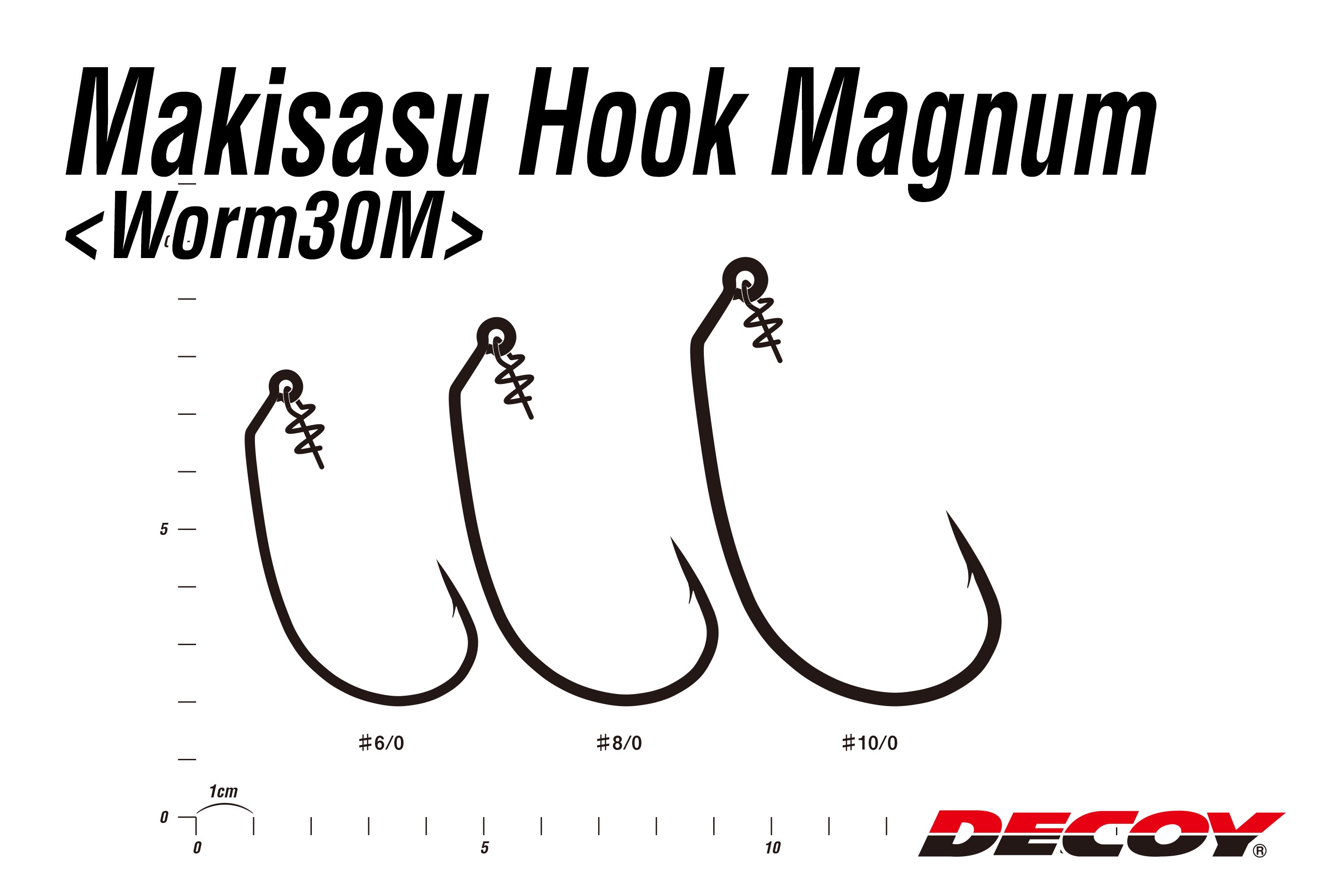 DECOY  Makisasu Hook Magnum Worm30M