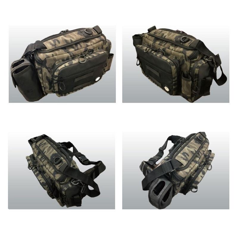 Gamakatsu Tackle Bag LE302 Run Gun Hip Bag Camo Black