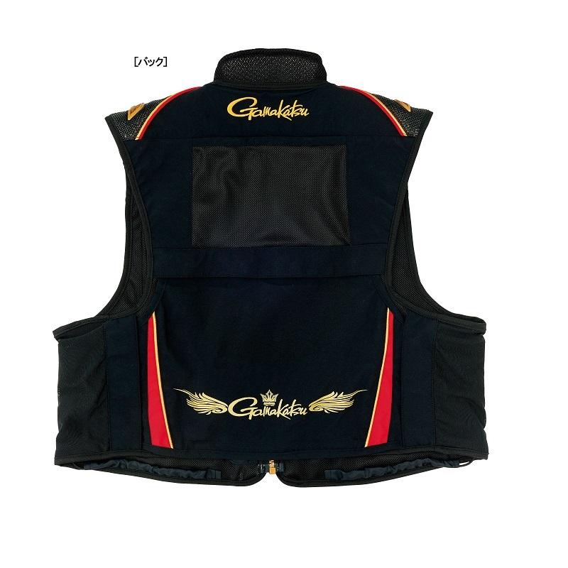 Gamakatsu Fishing Vest GM2323 Gore-Tex Infinium TM Windstopper(R) Half Mesh Vest Black