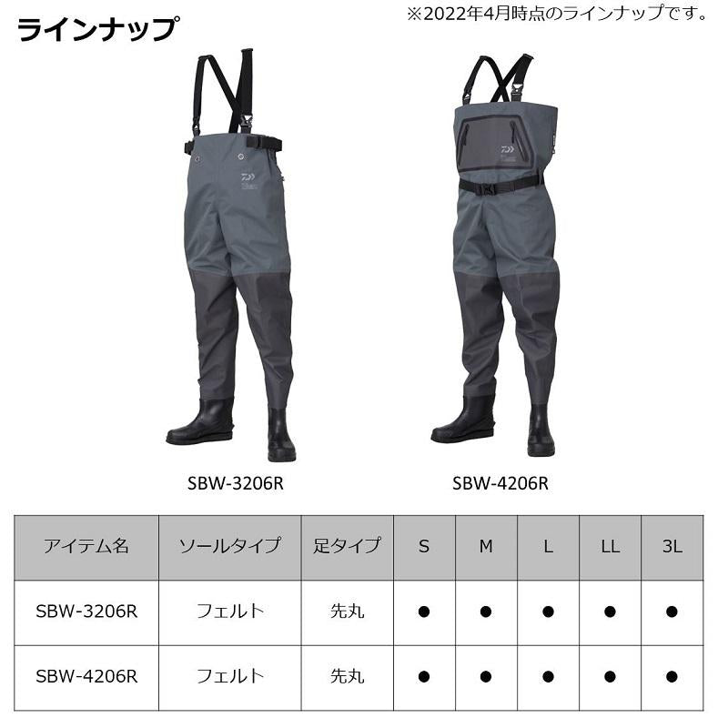 DAIWA Waders SBW-3206R Tight Fit Super Breath Waders Waist High