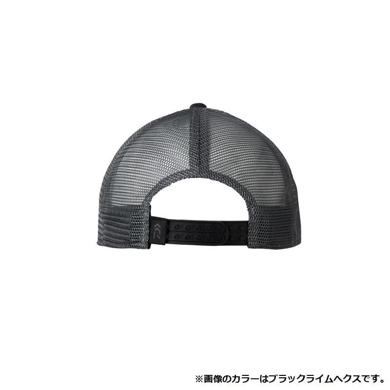 DAIWA Hat DC-6622 Hexagonal Half Mesh Cap Black Yellow King