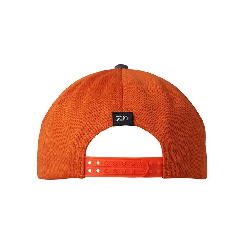 DAIWA Hat DC-9422 Moisture-absorbing and quick-drying cap Gunmetal x Orange Free size