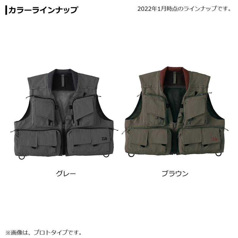 DAIWA Fishing Vest DV-3222 Native Creek Vest Gray M