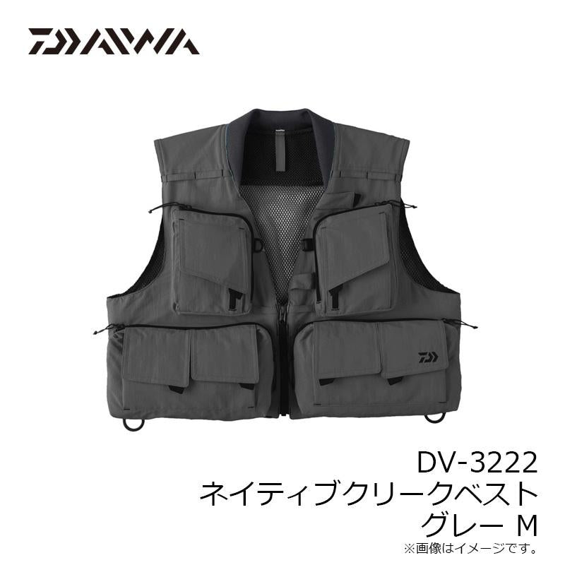 DAIWA Fishing Vest DV-3222 Native Creek Vest Gray M