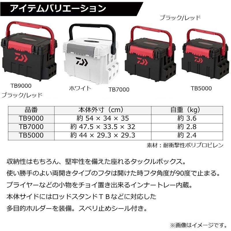 DAIWA Case Tackle Box TB9000 Black/Red