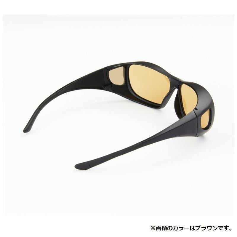 DAIWA Polarized Glasses DO-8322H Photochromic Polarized Lens Overglasses Brown