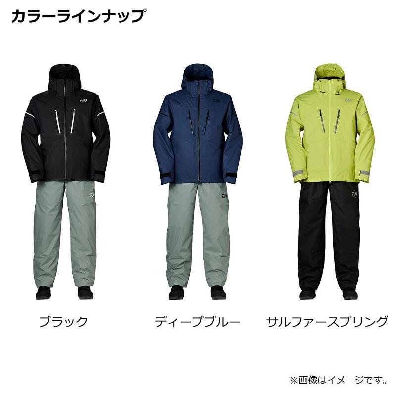 DAIWA Cold Weather Outerwear DW-9022 PVC Ocean Overalls Winter Suit Deep Blue