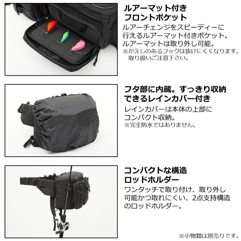 DAIWA Tackle Bag HG Hip Bag (C) Gray Orange