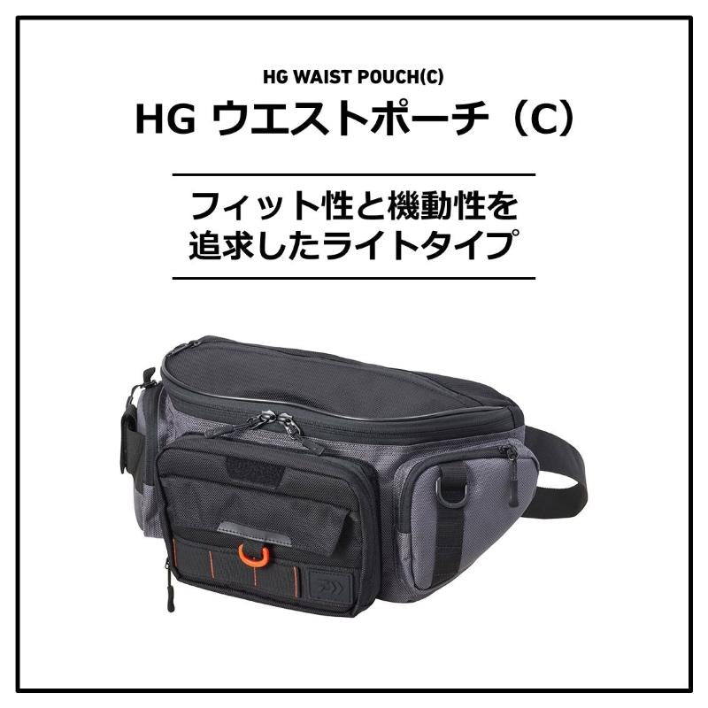 DAIWA Tackle Bag HG Waist Pouch (C) Gray Orange