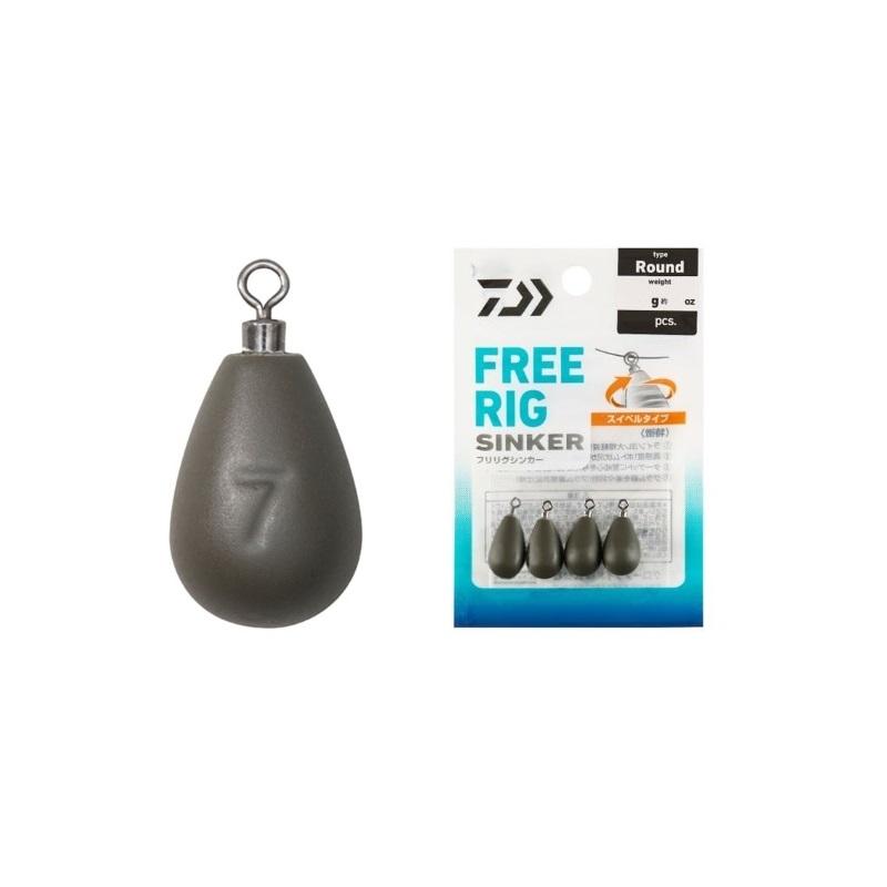 DAIWA Sinker Free Rig Sinker R 7g (1/4oz)