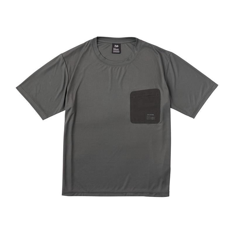 DAIWA Wear DE-5624 High Stretch Pocket T-Shirt Charcoal 2XL