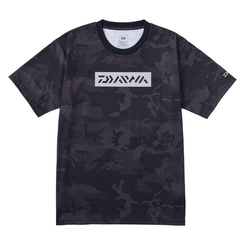 DAIWA Wear DE-8324 Clean Ocean T-shirt Black Camo 2XL