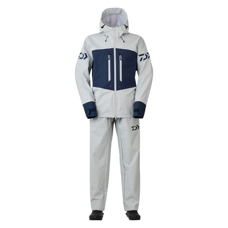 DAIWA Rainwear DR-9024 PVC Ocean Rain Suit Light Gray L