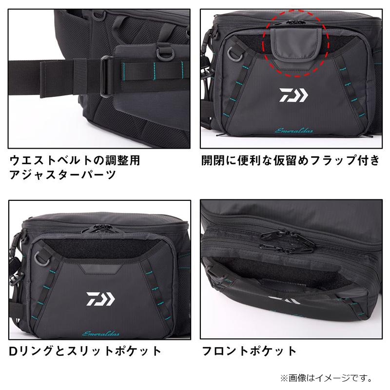 DAIWA Tackle Bag Emeraldas Tactical Hip Bag (C) Gray