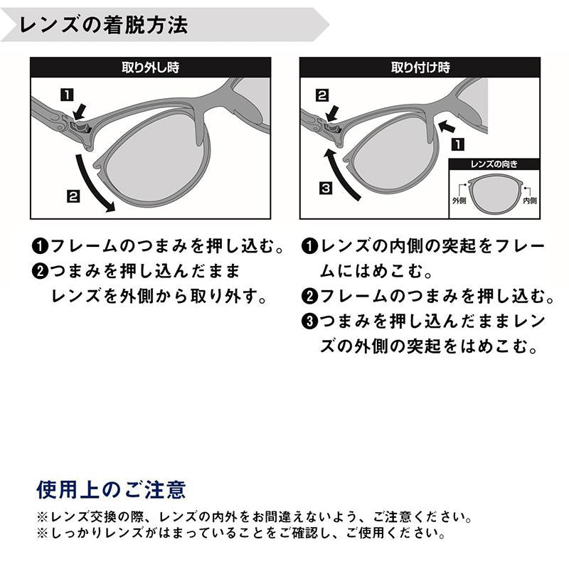 DAIWA Polarized Glasses DN-8044CH (Interchangeable Lens Triacetate Polarized Glasses) Gray