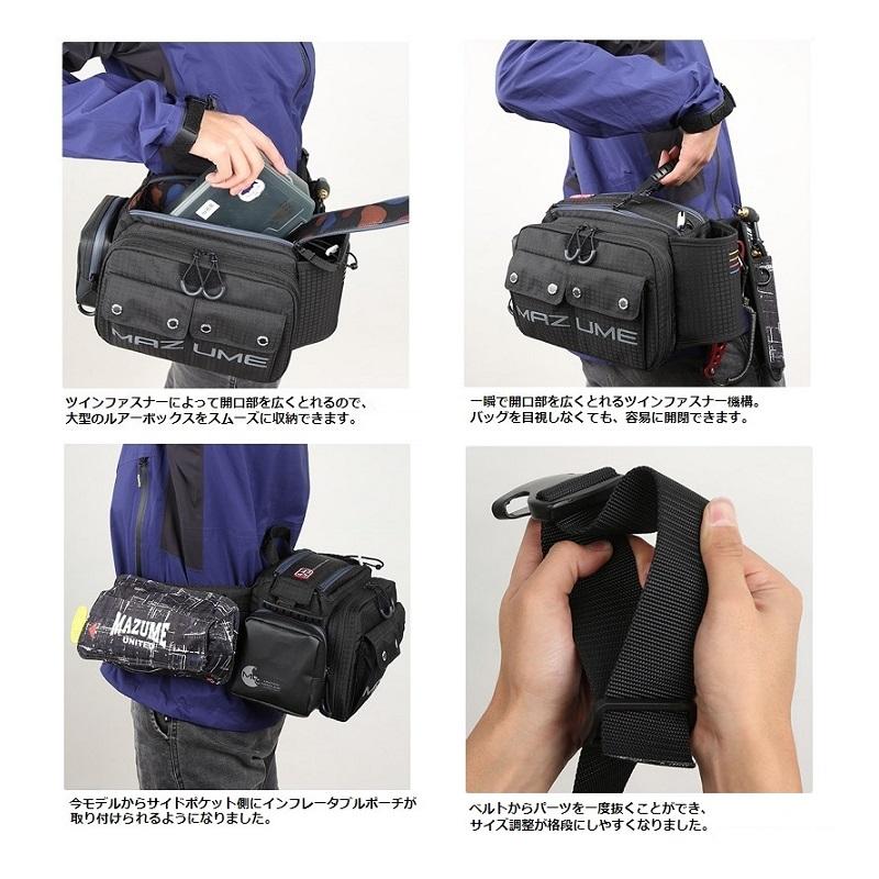 Orange Blue Tackle Bag MZBK-769mazume SEATANK IV Black Kasuri