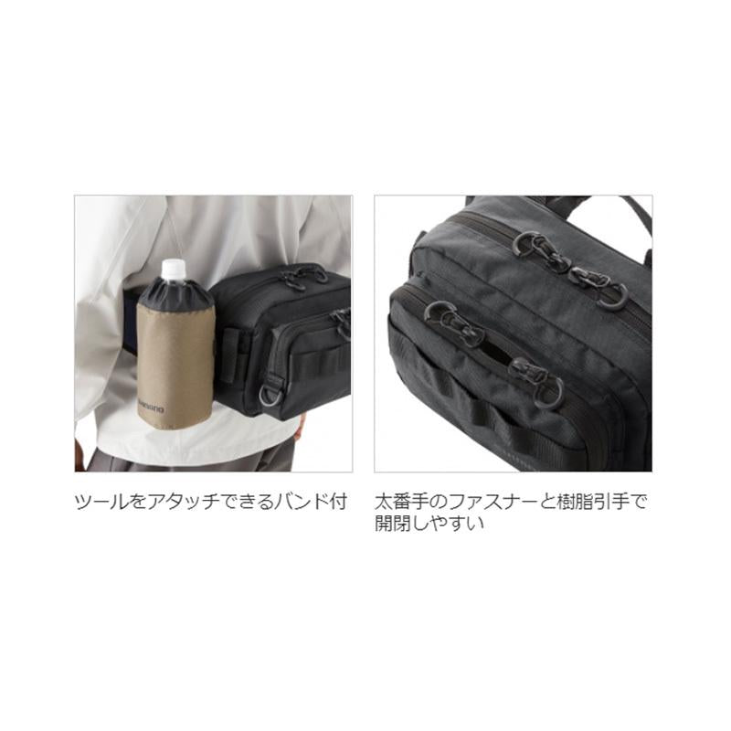 SHIMANO BW-021T Hip Bag Black S