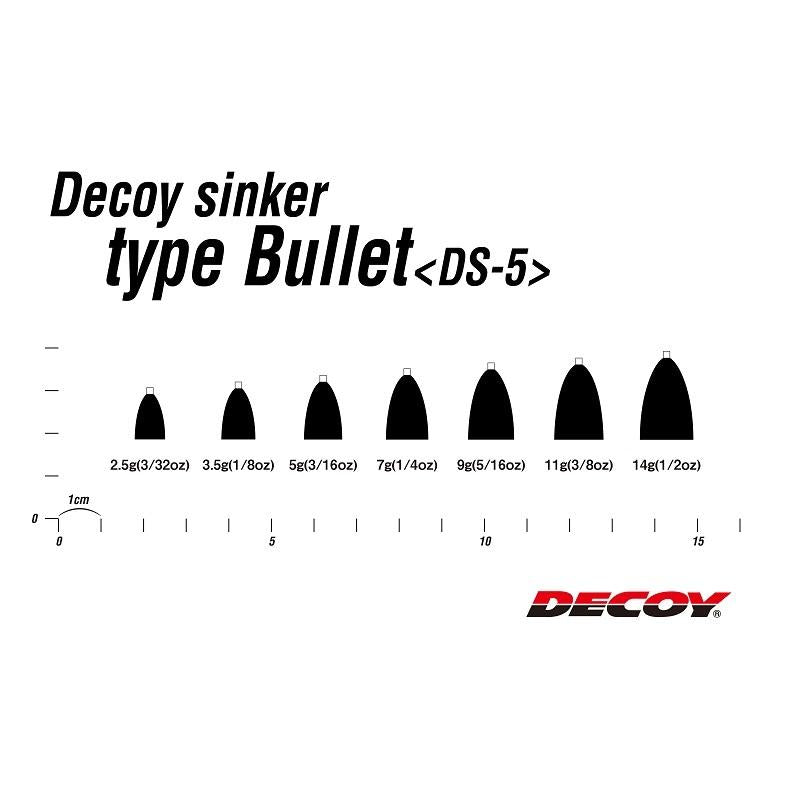 DECOY DECOY sinker bullet type DS-5 14g