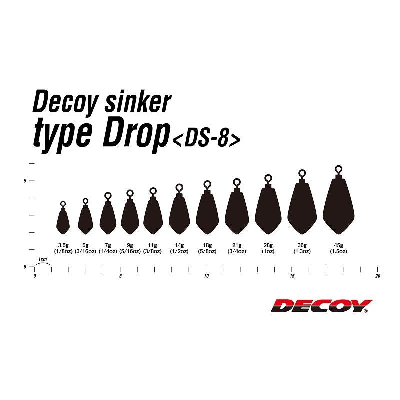 DECOY DS-8 DECOY sinker type drop 11g