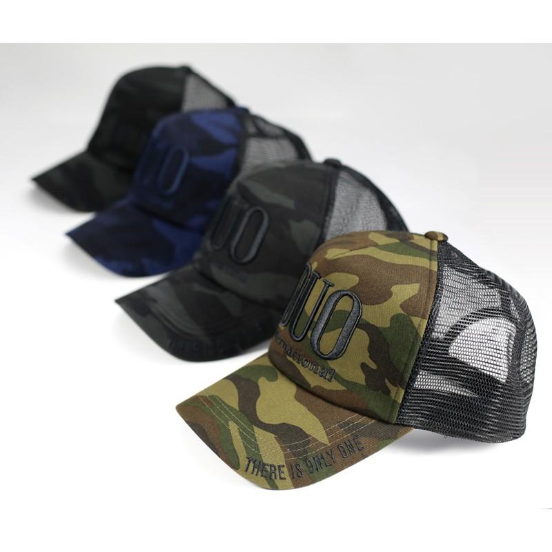 DUO 3D Logo Mesh Cap Green Camo