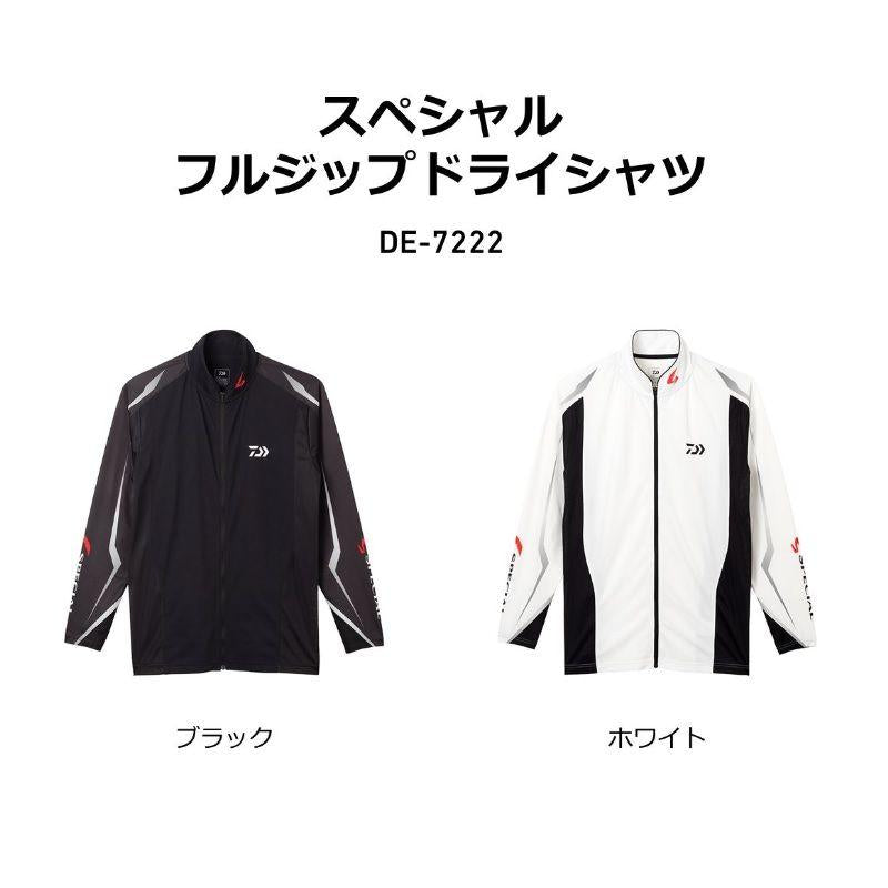 DAIWA Wear DE-7222 Special Full Zip Dry Shirt White