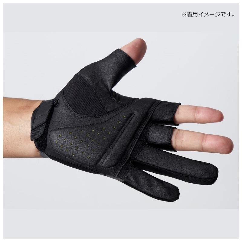 DAIWA Gloves DG-6022 Padded Stretch Fit Gloves 3-piece Cut Black 2XL